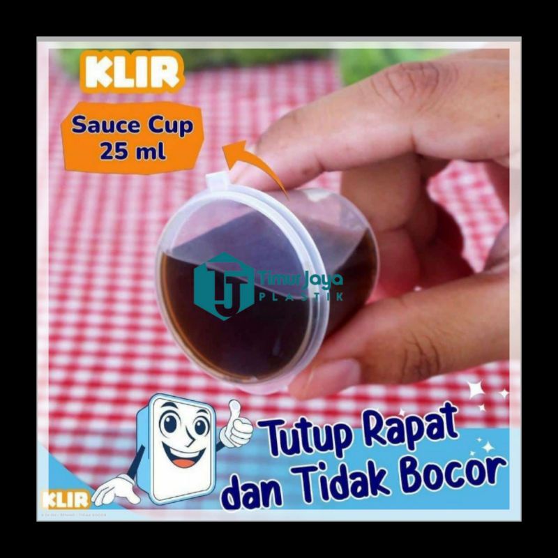 cup saos/cup sambal 25ml KLIR