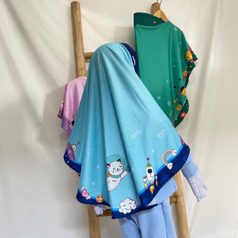 Lavish Kids / Hijab Anak / Jilbab Motif Lucu / Kerudung / Pakaian Muslim