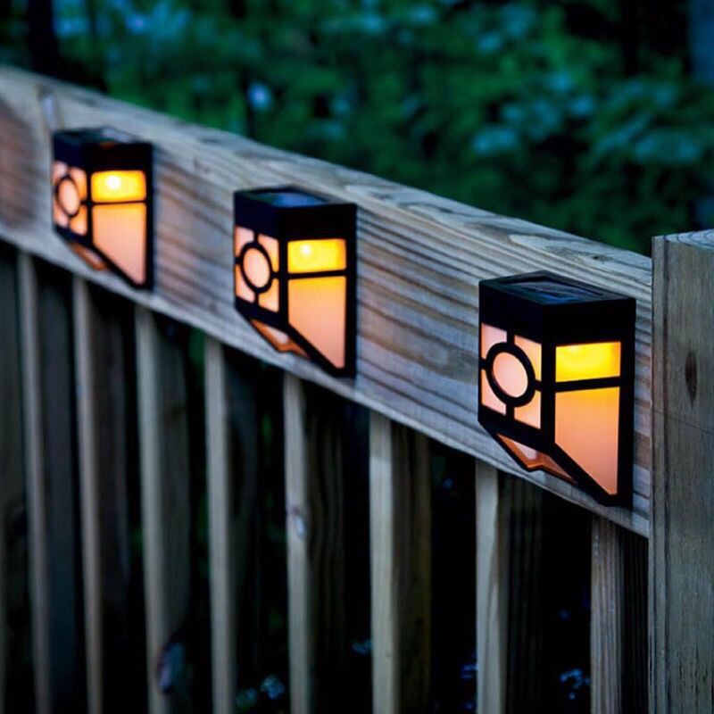 Lampu LED Hias Dinding Solar Wall Waterproof Lamp Outdoor Dekorasi Pajangan Hiasan Taman Rumah