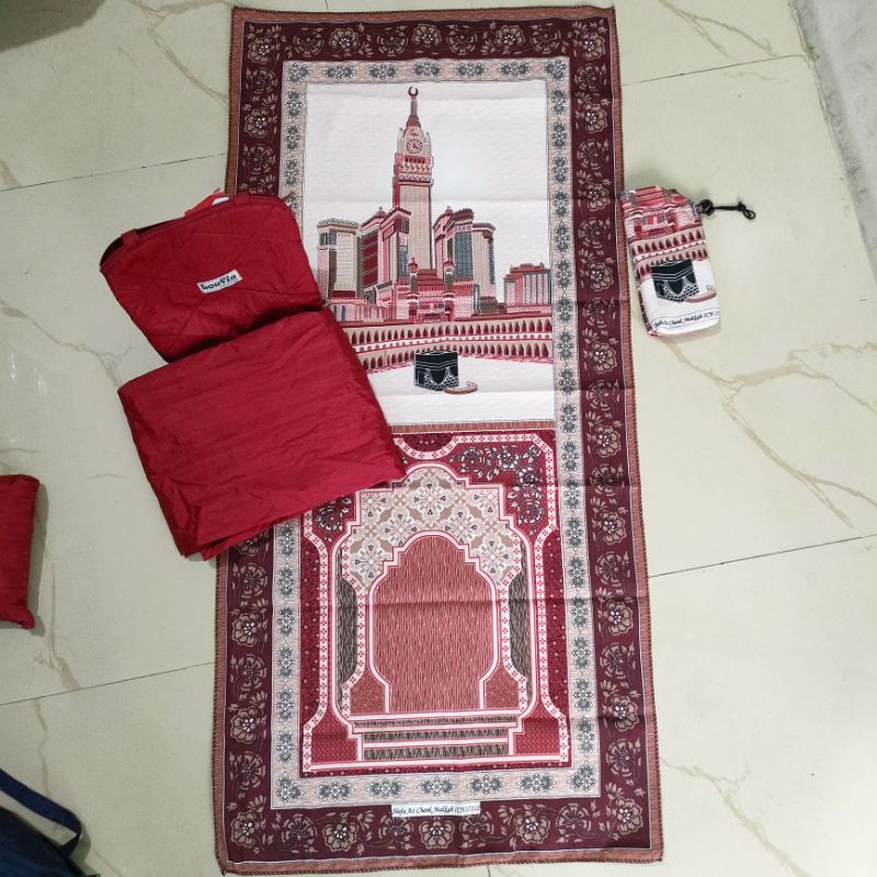 Mukena Dewasa Parasut Polos + Sajadah Traveling (jumbo)