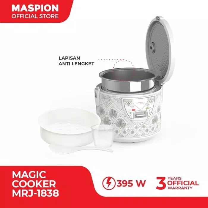 Maspion MRJ-1838 Magic Com Body Stainless Steel