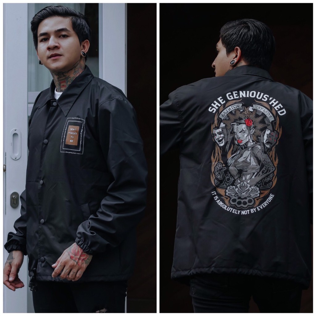 JAKET COACH COUCH GENIOUS GENIUS ORIGINAL DISTRO BANDUNG ERIGO PARASUT TASLAN JAPAN