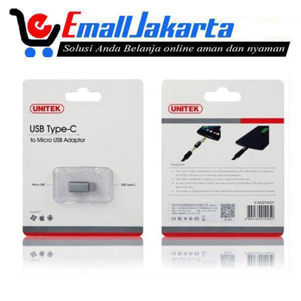 Unitek Micro USB Type C Adaptor Y-A027AGY