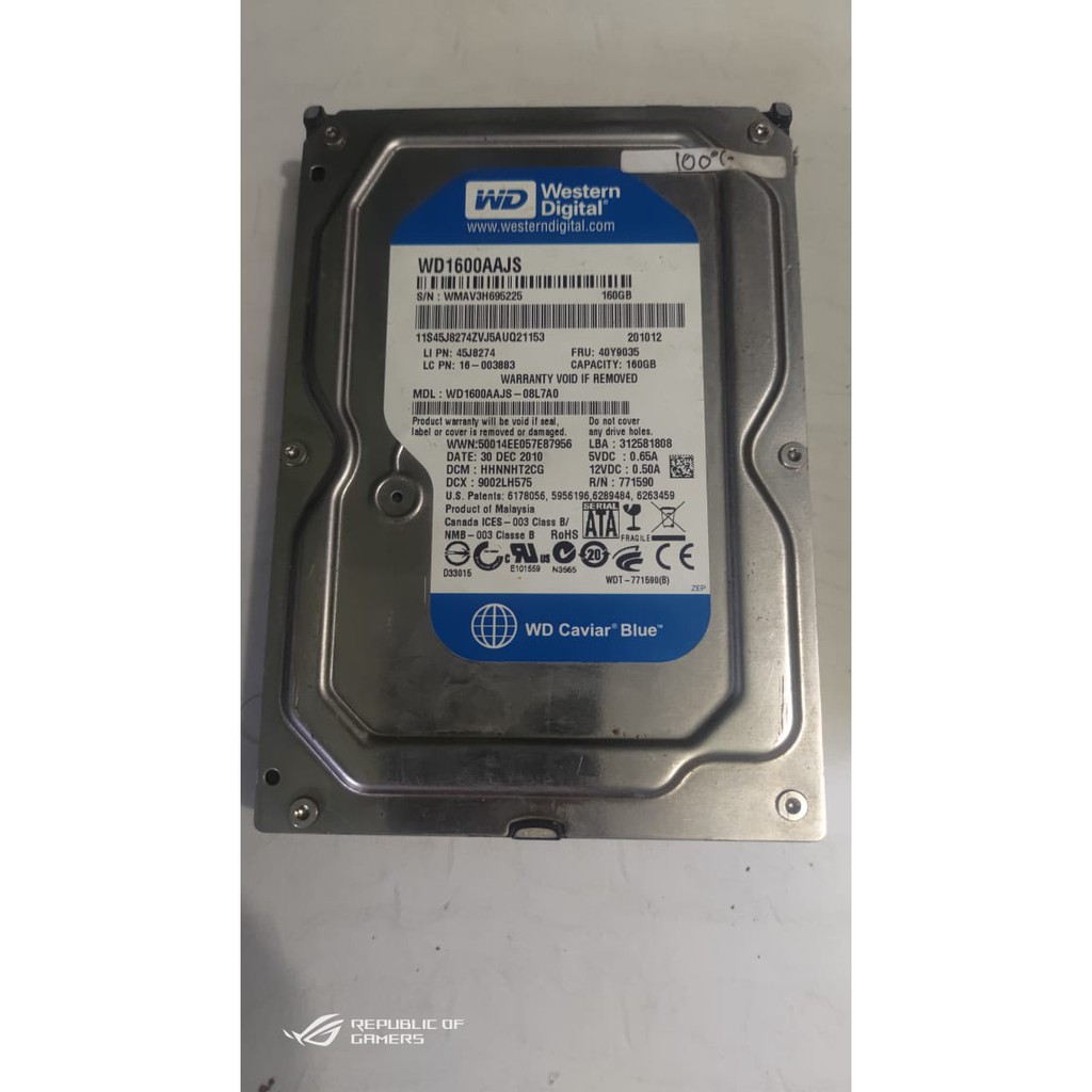 Hardisk pc WD blue 160gb