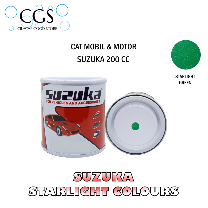 Cat Suzuka STARLIGHT GREEN SS2051 200cc - cat hijau metalik - cat motor hijau metalik - cat mobil hi