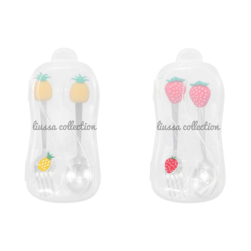 Alat Makan Miniso - Fork & Spoon Set