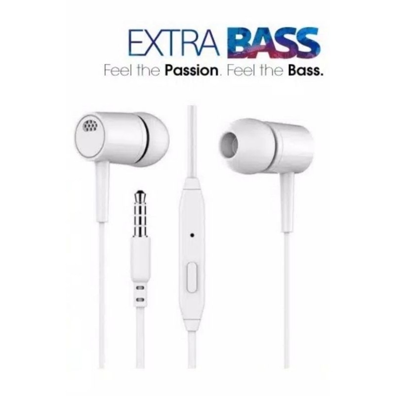 grosir handsfree hf D21 original pure bass earphone