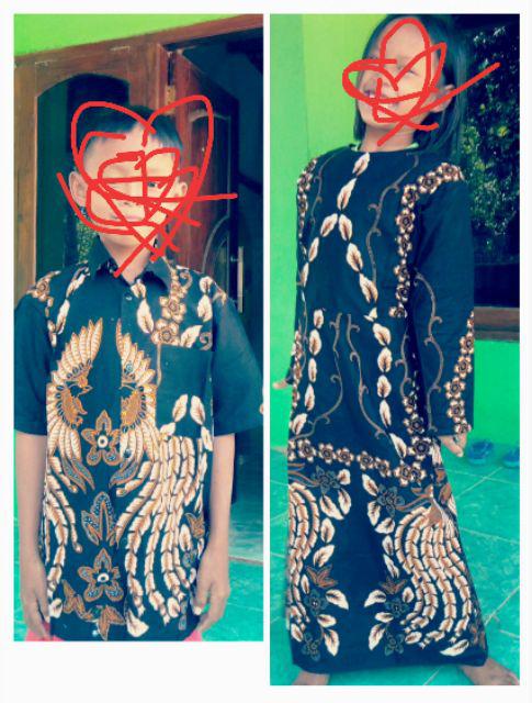 Couple Batik Keluarga Fullset Mama Papa & 2 Anak/couple Keluarga Gamis Asmiranda Katun Mix Balotelli