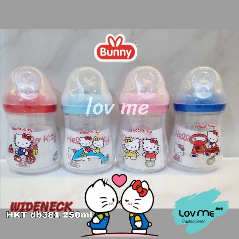 lov me ❤️ Lusty Bunny Botol Susu Bayi Wideneck Hello Kitty BPA Free HKT DB341 DB381