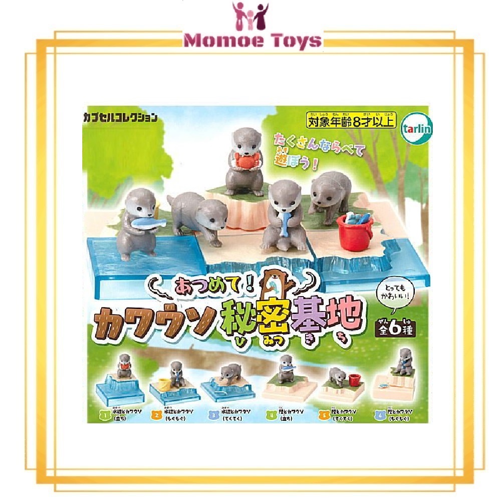 Gacha-Gacha Miniature Collection Otter Secret Base set of 6 Original Gashapon Capsule Toys Japan