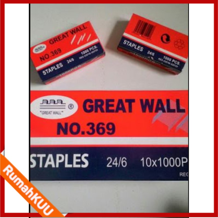 

ISI Staples No 50 Great Wall 369 Isi Staples Besar