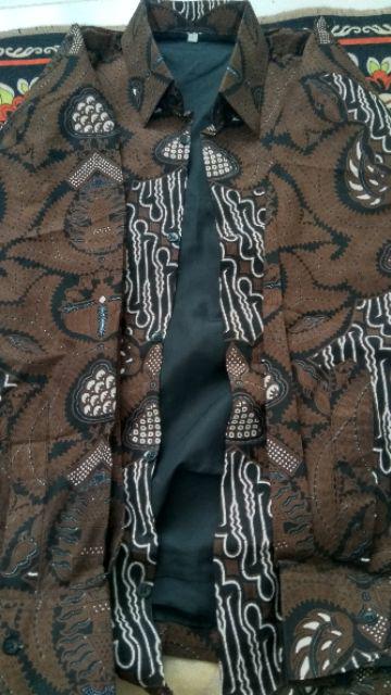[full Furing] Batik Pria Giandra Asli Solo Bahan Katun Sragenan By Batik Kanaya