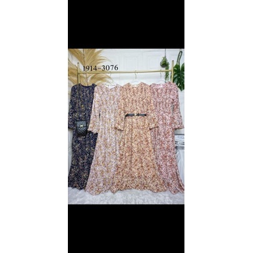 Gamis smoke bunga by COCOYU