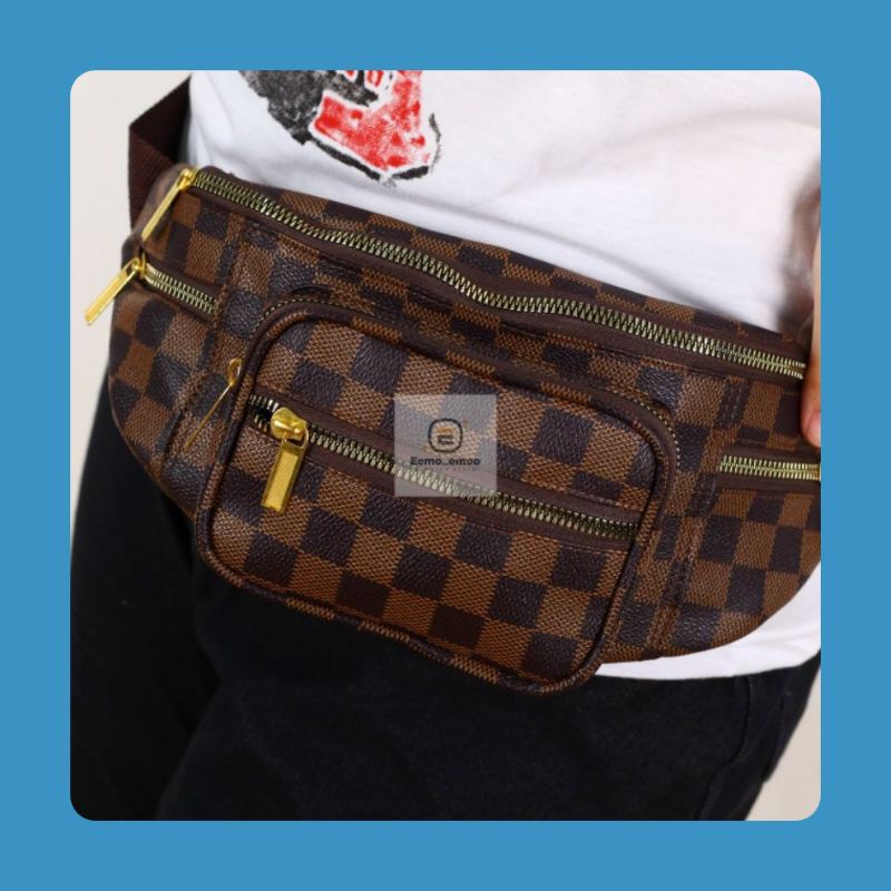 Waistbag LV Motif Tas Pinggang Wanita Fashion korean style EMOEMO