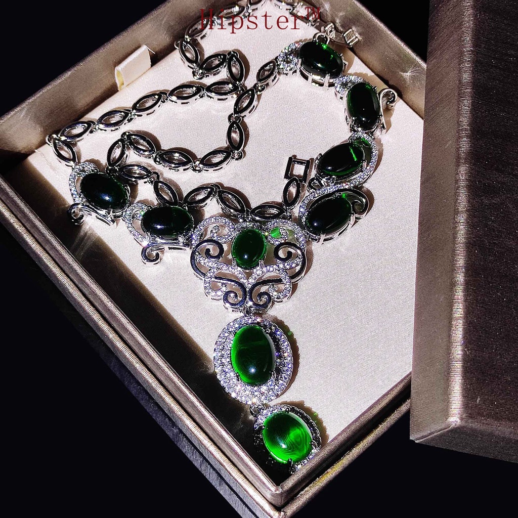 Natural Necklace Emerald Fashion Luxury