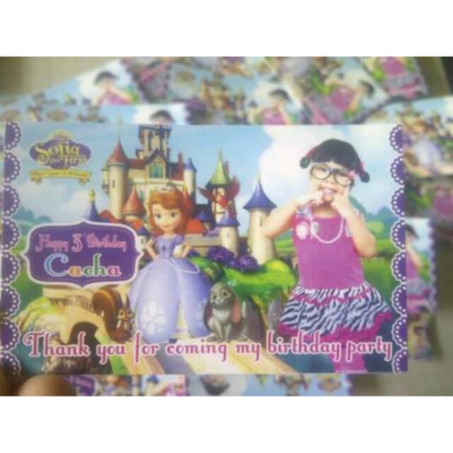 

Kartu ucapan terimakasih ulang tahun .stiker label bento ulang tahun