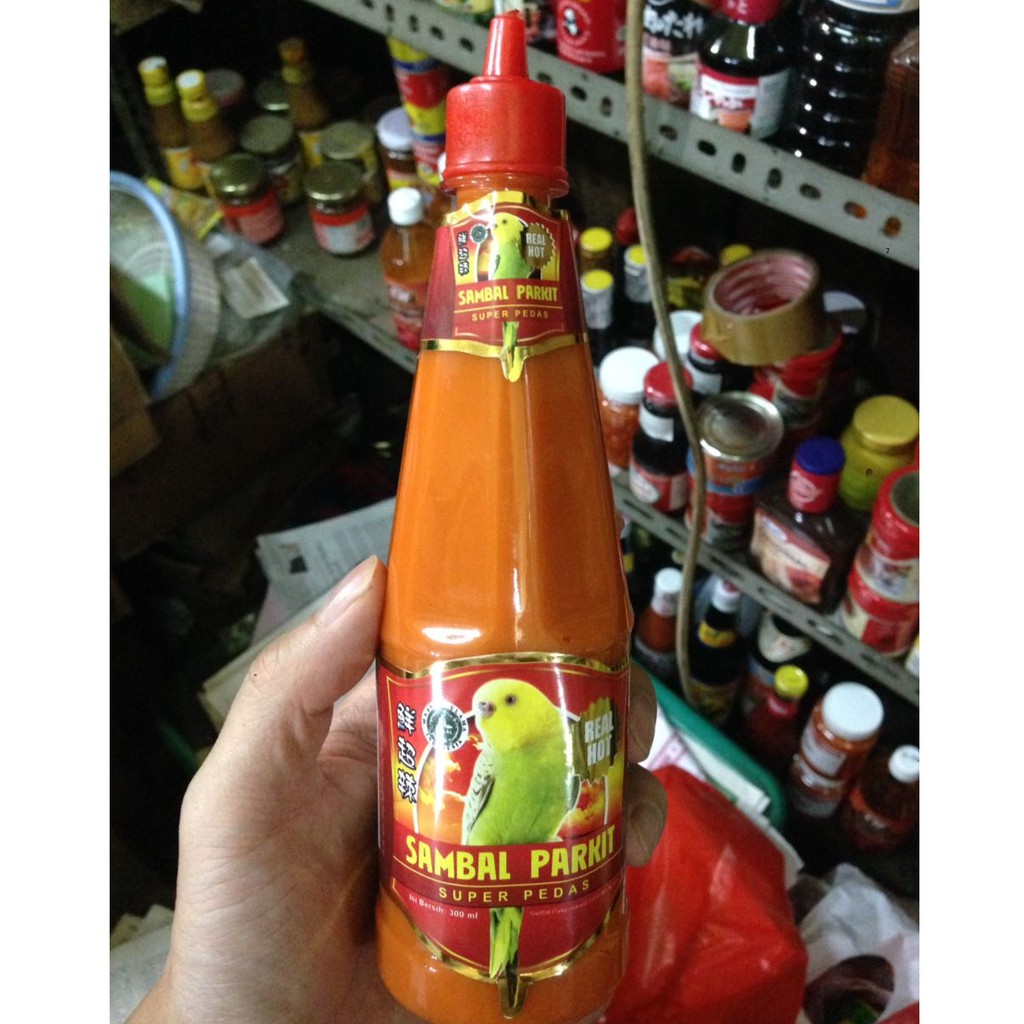 

Sambal Parkit Super Pedas 300 ml Asli Alami No MSG Cap Burung Parkit