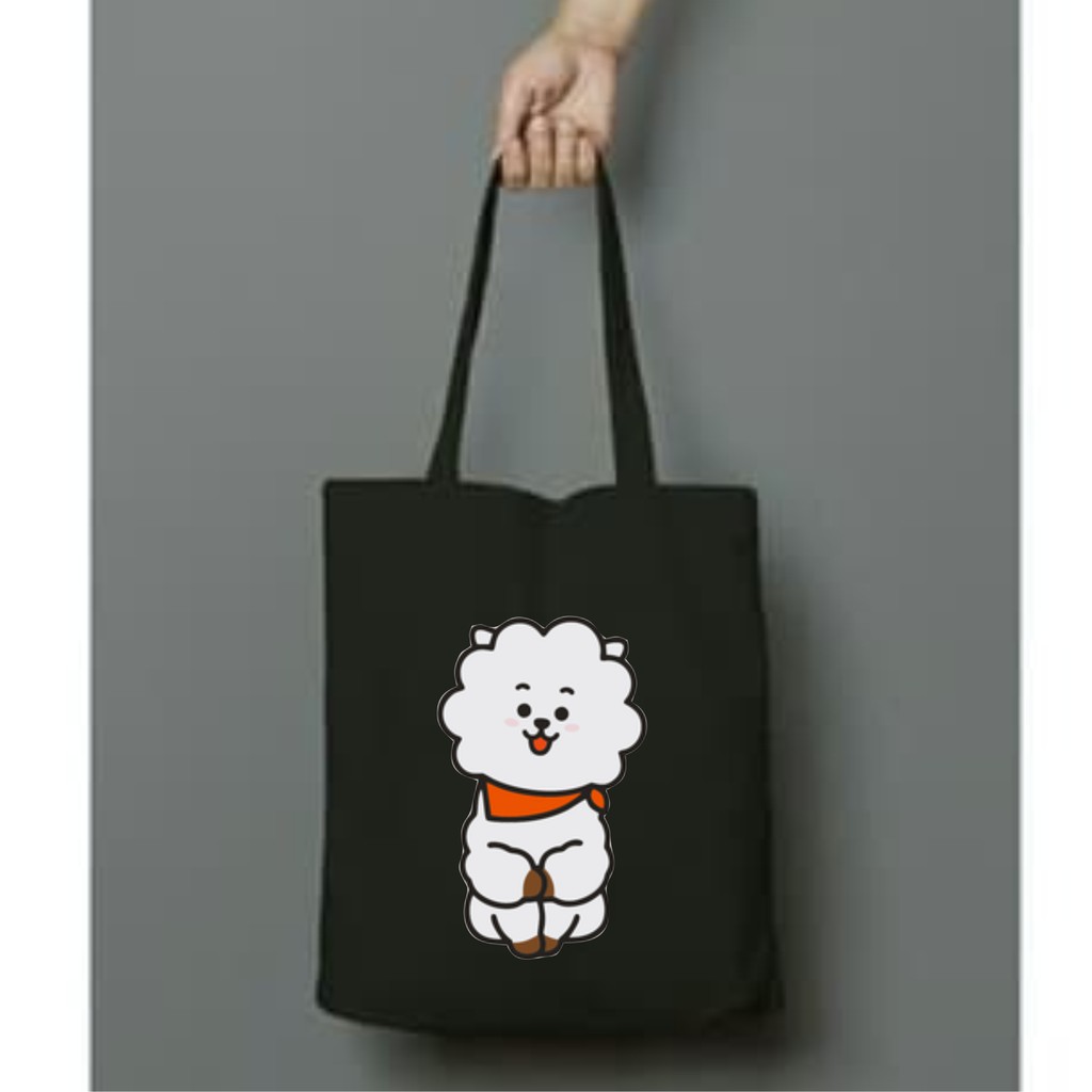 Totebag BT21 ( RJ ) ll PAKAI RESLETING