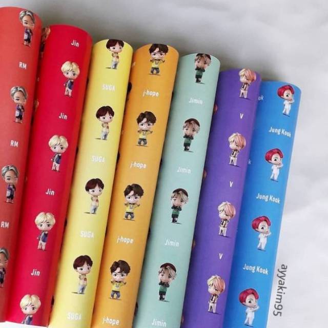 

KERTAS KADO BTS CHARACTER / TINYTAN