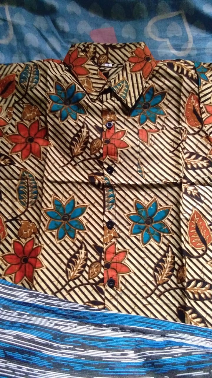 (bisa Cod) Kemeja Anak Batik Anak Baju Anak Murah Baju Batik Anak Seragam Anak