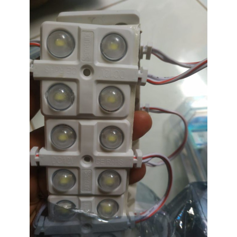 Lampu Led Modul 12V 4 Mata Led 4 Mata Samsung