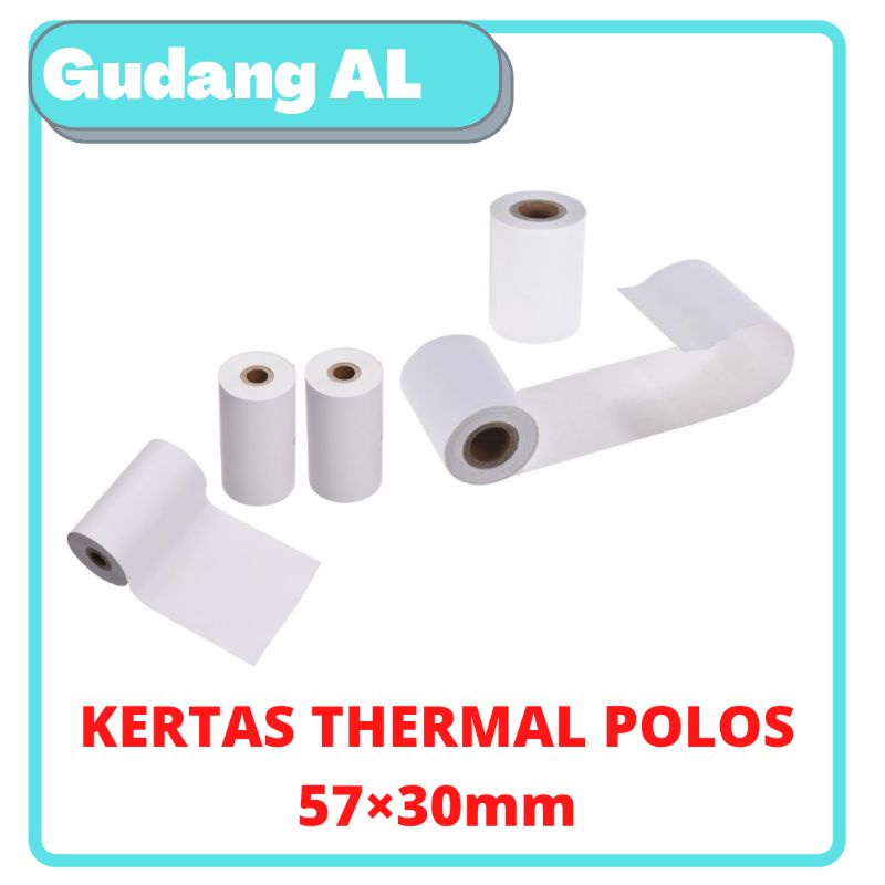 

Kertas Thermal 57×30 mm Kertas Struk Kasir kertas thermal kertas kasir kertas struk EDC