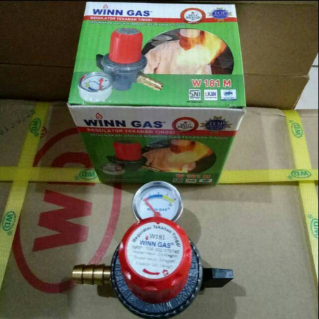 Regulator smawar + meteran Winn Gas regulator tekanan tinggi kompor gas smawar bagus