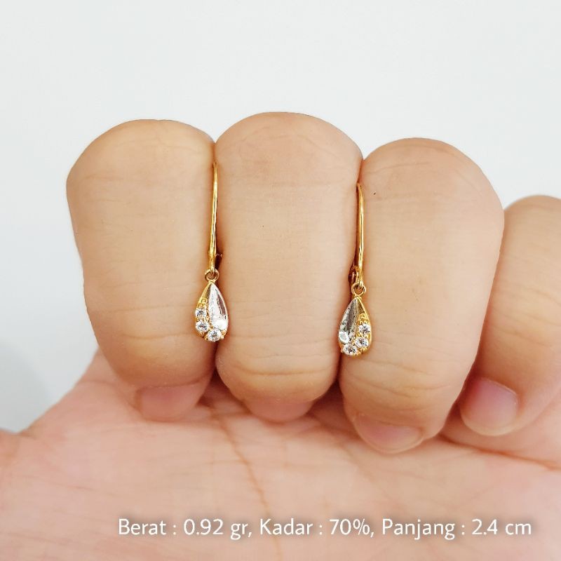 Anting Emas Kawat Kadar 70% (16K) - DD