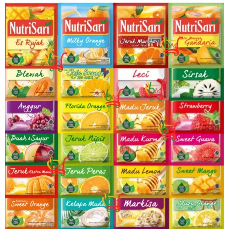 

Nutrisari Segar Rencengan all varian