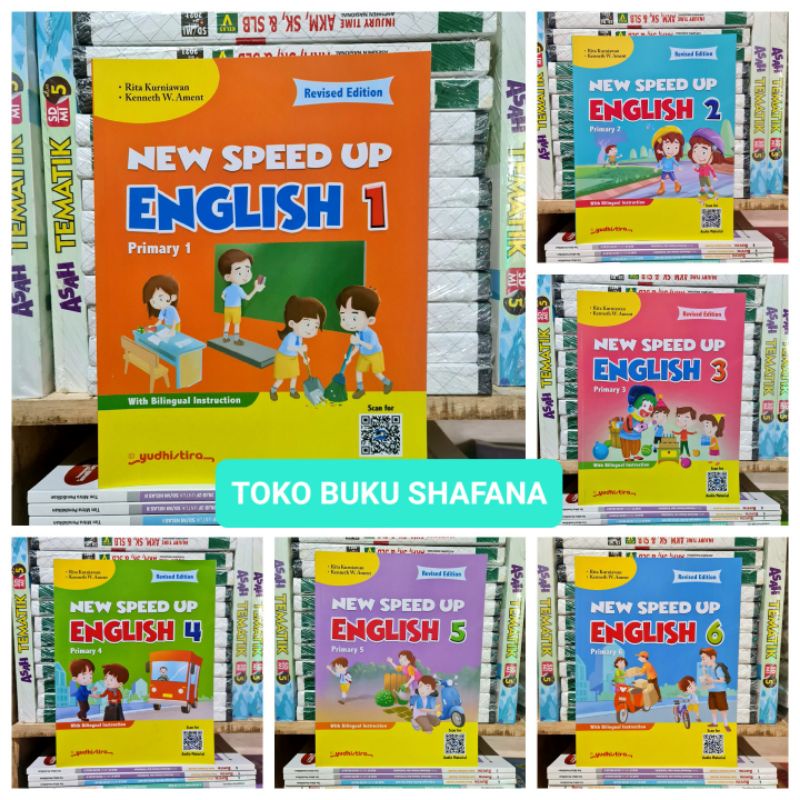 Buku Bahasa Inggris NEW SPEED UP ENGLISH Kelas 1 2 3 4 5 6 SD PENERBIT YUDHISTIRA REVISED EDITION