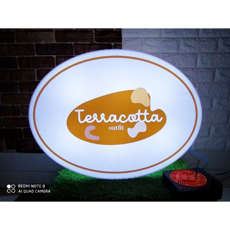 

Neonbox Oval 60x40cm Satu Sisi