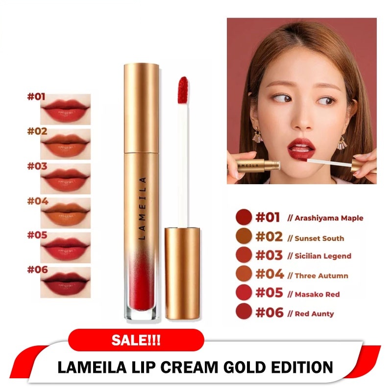 Lameila 1021 Lip Glaze Lipstick Cair Tahan Lama Viral di Tiktok