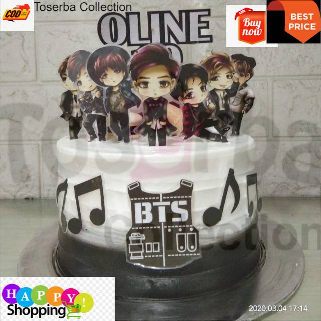 

Toserba Collection BTS / KPOP / Tart karakter / custom cake / birthday cake - LBP - Bandung - Cimahi