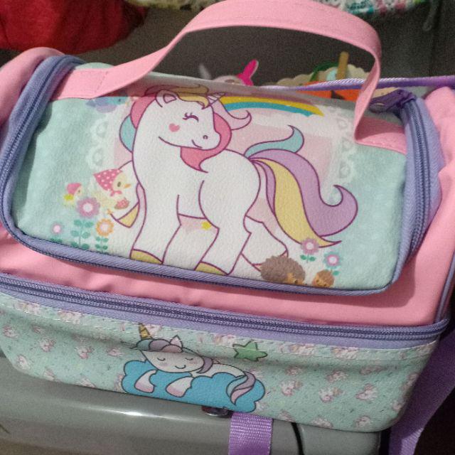 Tas Bekal Anak Unicorn Lol Pony Foil 15cm 1 Susun Lunch Bag Kantong Makan Tempat Bekal Anak Sekolah