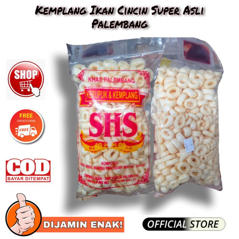 

Kerupuk Kemplang Ikan khas Palembang/Kemplang Cincin Super Palembang/Kerupuk Ikan