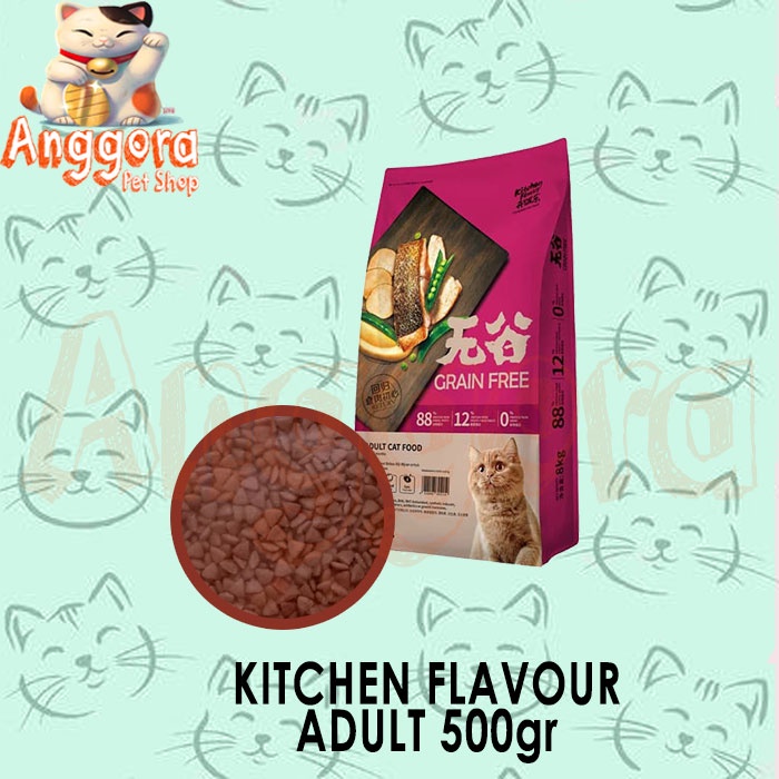 KITCHEN FLAVOR - Premium Cat Food For Adult 500gr