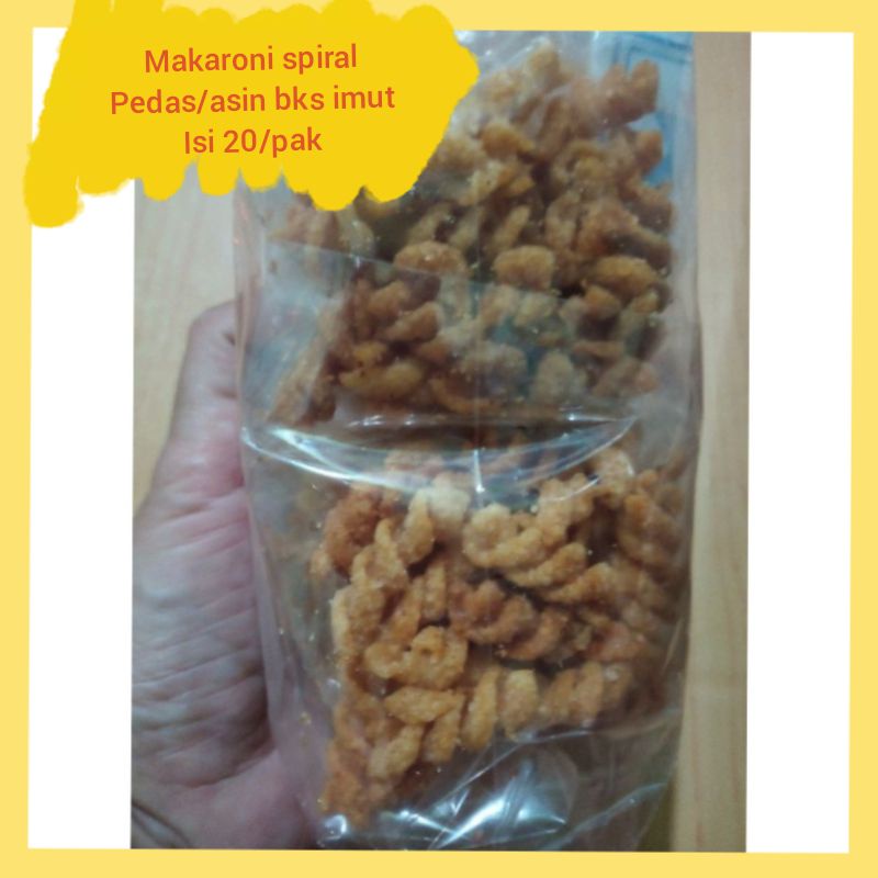 

Makaroni spiral pedas/Original gurih bungkus imut isi 10 pcs/pak