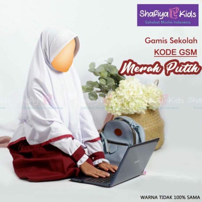 Baju Gamis Seragam Sekolah SD Anak Perempuan Merah Putih & Pramuka Shafiya Kids Original Produk by S
