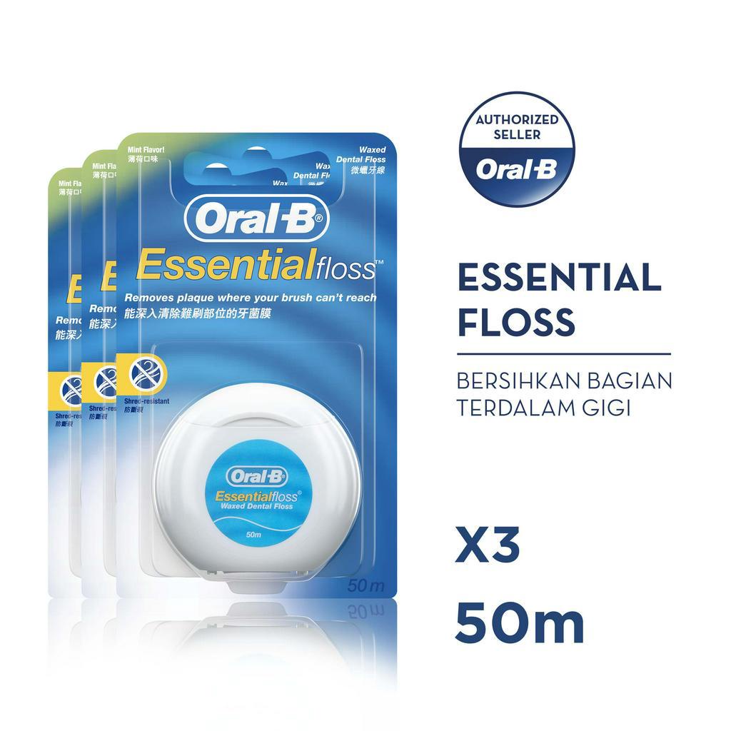 Oral-B Satin Floss Benang Gigi 50 M - Isi 3