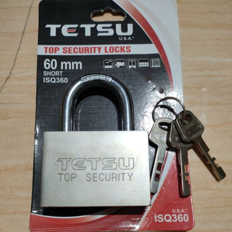 Gembok pintu pagar besar 60 mm Tetsu gembok pagar kunci pintu pagar gembok besar 60mm kunci pagar ge
