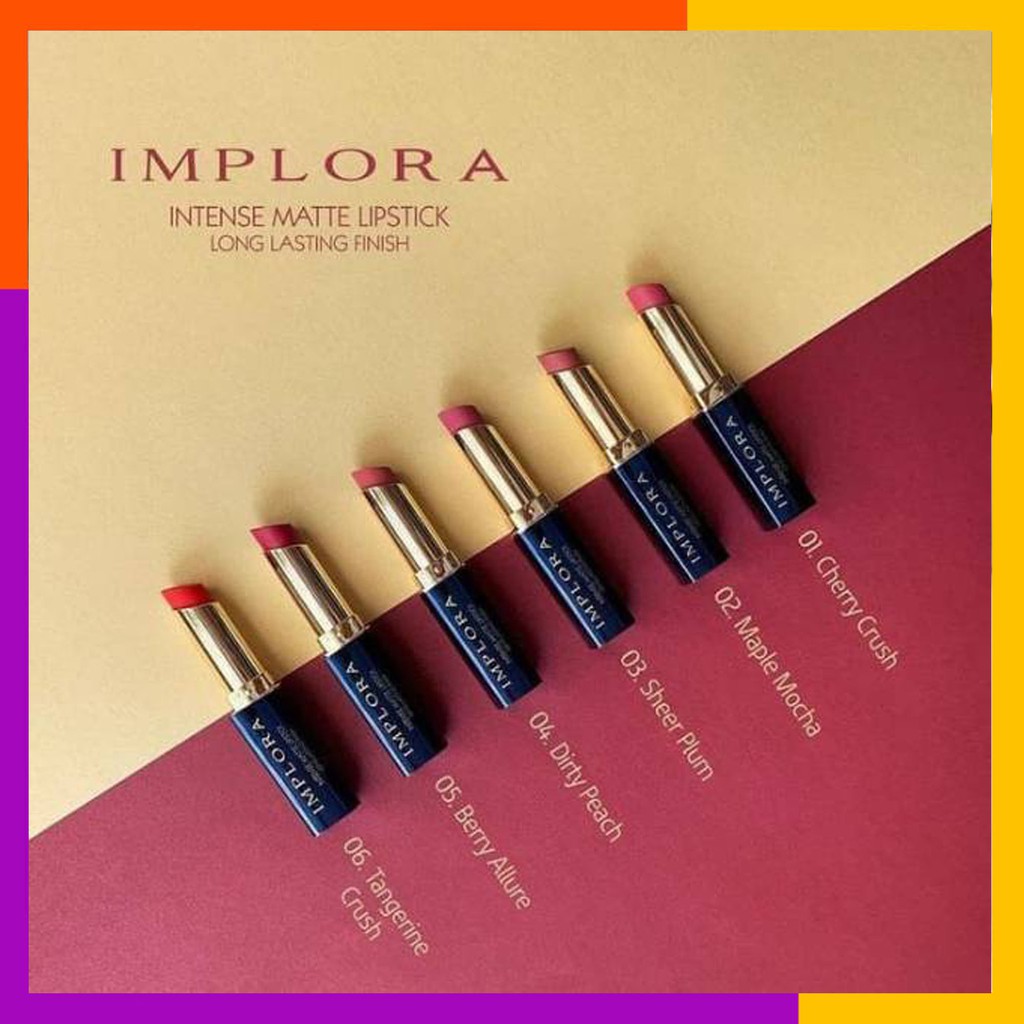 IMPLORA Matte Lipstick Long Lasting Finish