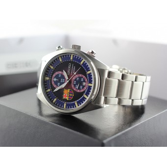 Seiko SNN265P1 Chronograp Barca FC Blue Dial | Jam Pria SNN265