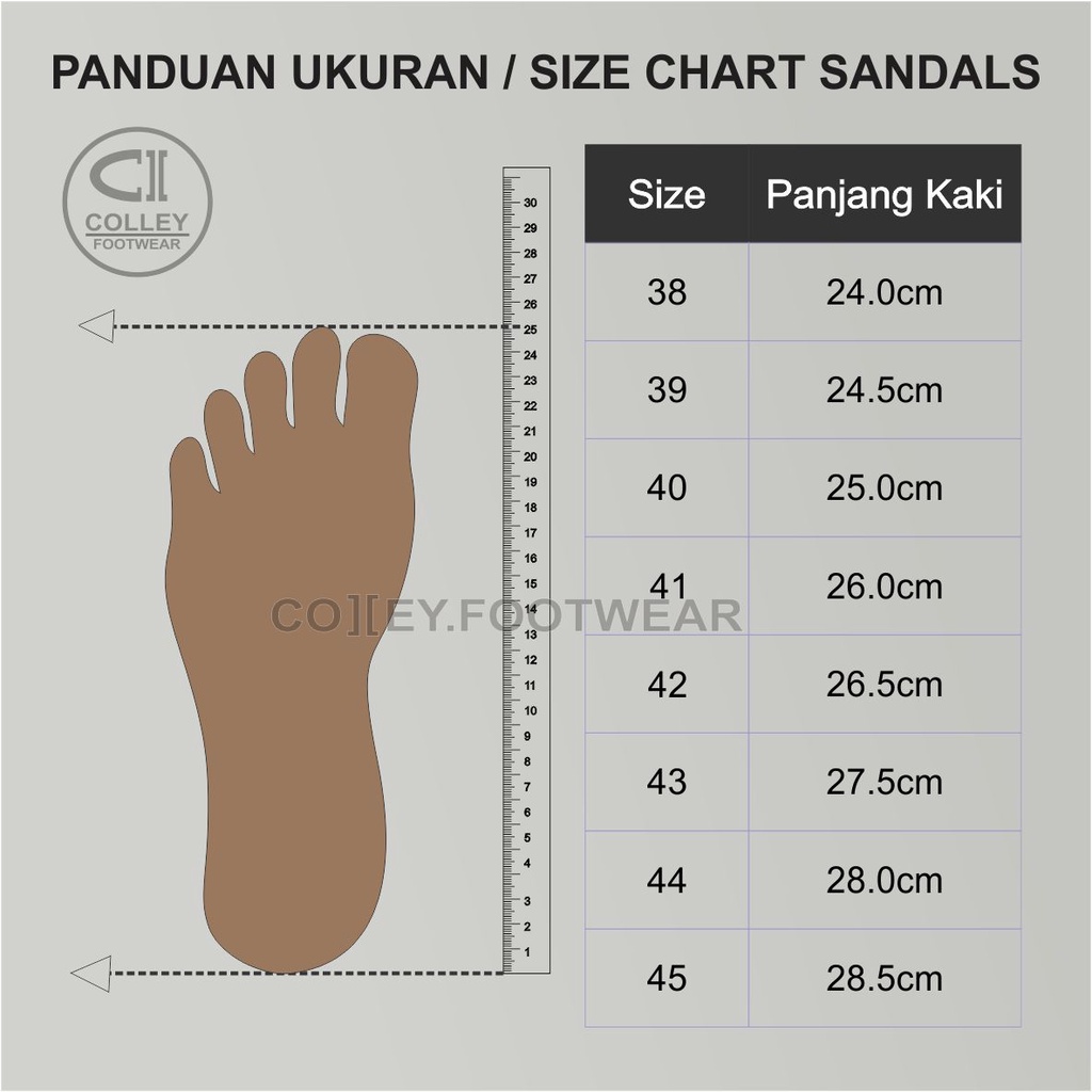 COD - SANDAL TAN FULL KULIT ASLI 100% / SANDAL KASUAL PRIA COLLEY / TAN CLY-SB1-039