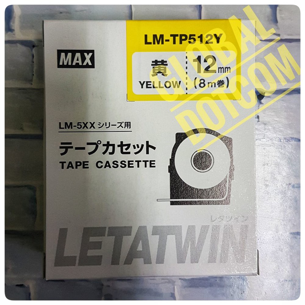 

Unik LABEL MAX LETATWIN 12MM YELLOW LM-TP512Y print