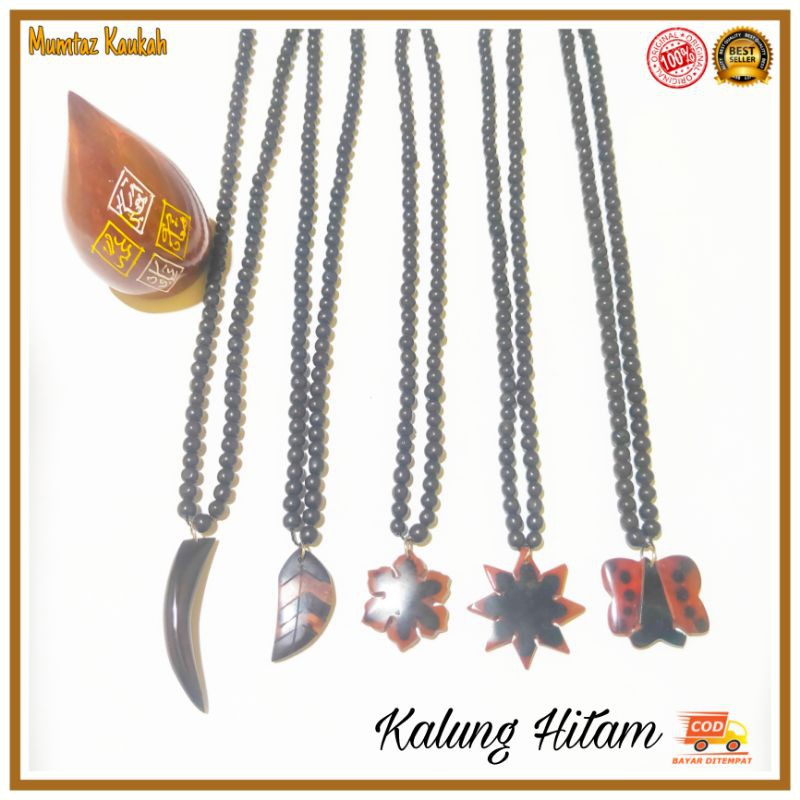 Kalung kauka kaukah hitam liontin original koka kaokah kokka kaoka