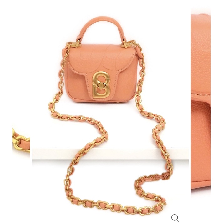 Alma flap bag micro apricot by Buttonscarves