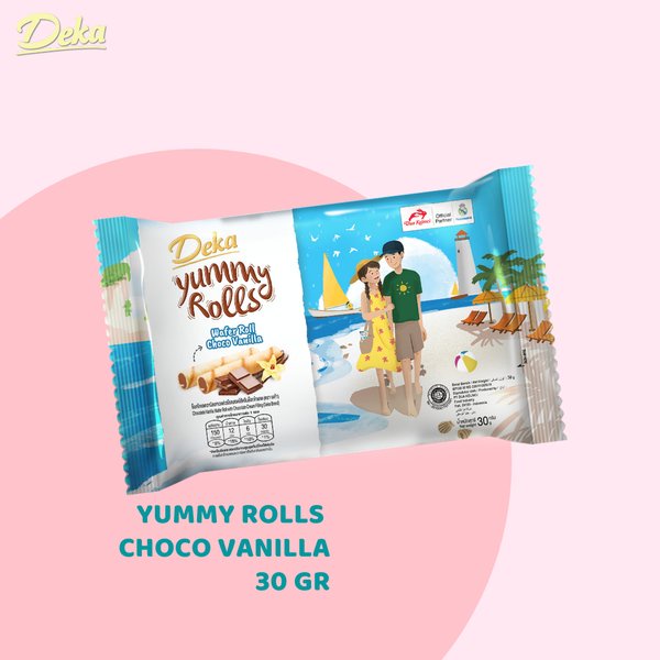 

DEKA YUMMY ROLLS CHOCO VANILA 30G