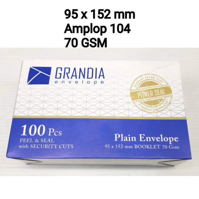 

Amplop Putih 104 GRANDIA