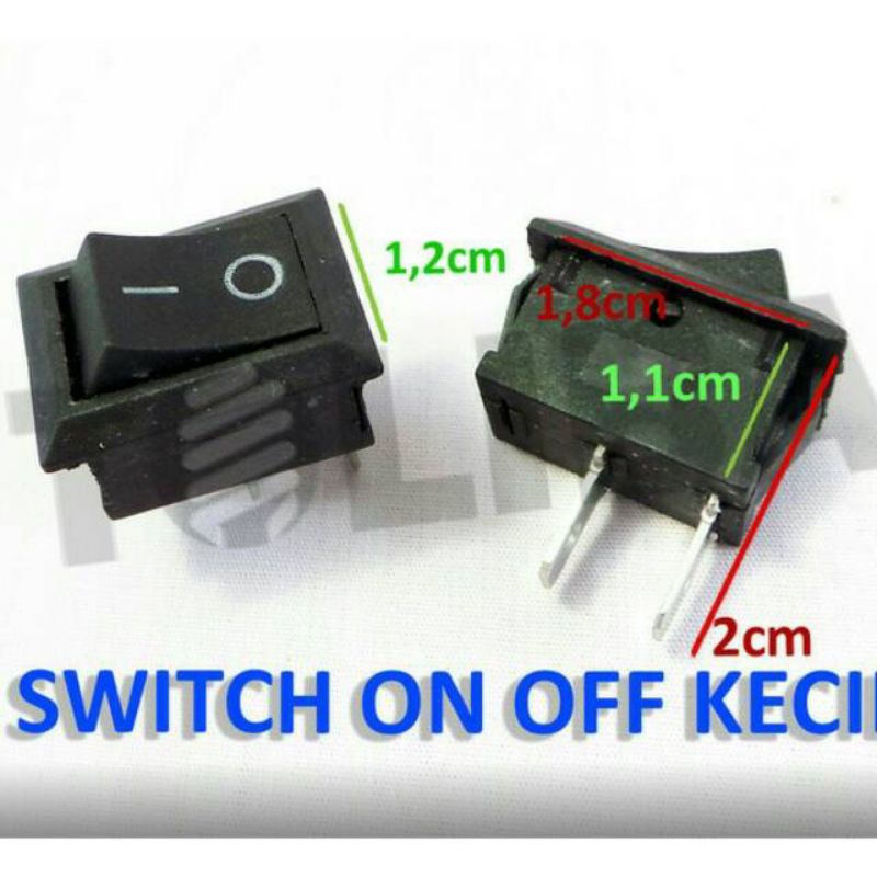 Saklar Switch On Off Kaki 2 Hitam