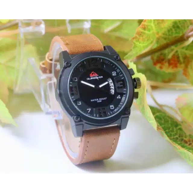 Jam Tangan Pria Fashion Ripcurl Sabit Tanggal Strap Kulit